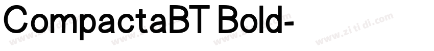 CompactaBT Bold字体转换